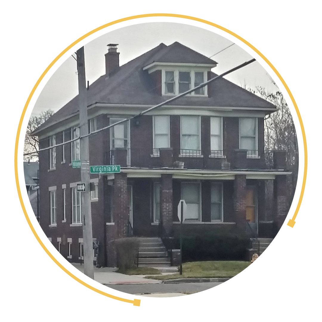 Rosa Park's home in Detroit